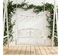 Banc Balançoire Acier Mobilier de jardin porche Siège Patio en acier vidaXL vida