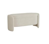 Banc Banc de Rangement Moderne, Banc d'entrée, Bout de lit, Ottoman rembourré, Banc de Chambre à Coucher, Blanc Tabouret de Chambre(100 * 40 * 42cm)