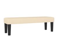 Banc banquette 100 x 30 x 30 cm tissu crème Helloshop26 02_0010602