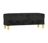 Banc banquette 100 x 35 x 41 cm tissu noir 02_0010454