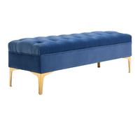 HOMCOM - banquette - Polyester - 118x45x42cm - Bleu