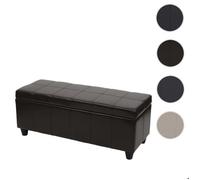 Mendler Banquette coffre Kriens – Similicuir, 114×45×45 cm – Marron