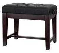 Banc Banquette de Piano Similicuir Tabouret Réglable en Hauteur en Bois de Rose