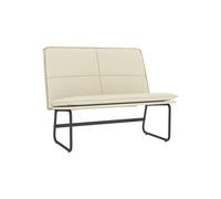 Banc banquette - HELLOSHOP26 - 100x75x76 cm - Similicuir crème - Confortable - Robuste