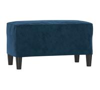 Banc/Banquette - UU - Bleu - 70x35x41 cm - Velours LL162279