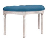 Banc/Banquette - UU - Bleu - 81,5x41x49 cm - Velours LL190189