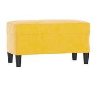 Banc/Banquette - UU - Jaune 70x35x41 cm - Velours LL161447