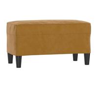 Banc/Banquette - UU - Marron - 70x35x41 cm - Velours LL161492