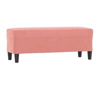 Banc/Banquette - UU - Rose 100x35x41 cm - Velours LL159350