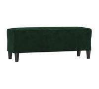 Banc/Banquette - UU - Vert foncé - 100x35x41 cm - Velours LL163536