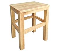Banc Bas Interieur en Bois Naturel Structure Renforcee Pieds en Antiderapant Pret Usage Meuble Polyvalent pour Entree Cuisine Salon Chambre(40x30x50cm)