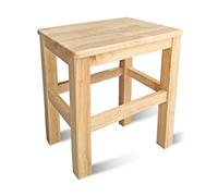 Banc Bas Interieur en Bois Naturel Structure Renforcee Pieds en Antiderapant Pret Usage Meuble Polyvalent pour Entree Cuisine Salon Chambre(40x30x45cm)