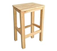 Banc Bas Interieur en Bois Naturel Structure Renforcee Pieds en Antiderapant Pret Usage Meuble Polyvalent pour Entree Cuisine Salon Chambre(40x30x60cm)