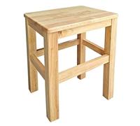 Banc Bas Interieur en Bois Naturel Structure Renforcee Pieds en Antiderapant Pret Usage Meuble Polyvalent pour Entree Cuisine Salon Chambre(40x30x55cm)
