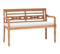 vidaXL Banc Batavia en teck 2 places Meuble de jardin