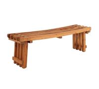 Banc BAVELLA meuble d'assise style maison de campagne, en acajou à la finition naturelle