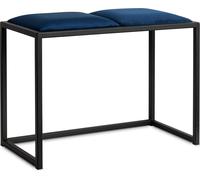Banc bleu 64,5 cm - banc d'armoire de style loft fait à la main - idéal pour le couloir et l'entrée