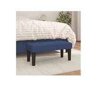 Banc Bleu 70x30x30 cm Tissu Bleu G