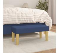 Banc bleu 70x30x30 cm Tissu