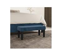 vidaXL Banc Velours Bleu foncé 70 x 30 x 30 cm