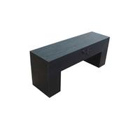 Banc Bois avec rangement -113 x 32 x 45.5 cm-Classic - Noir