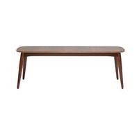 Banc vintage bois foncé noyer L130 cm NORDECO