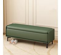 Banc capitonné - Tabouret de rangement moderne pour entrée, repose-pieds en cuir pour salon, chambre à coucher et vestiaire