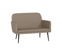 vidaXL Banc Cappuccino 107x80x81 cm Similicuir Marron G