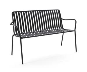 Banc Casablanca noir 130.2x82.4x56 cm