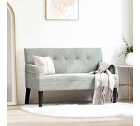 Vidaxl Banc Chesterfield Crème 112 X 65.5 X 75 Cm Velours