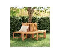 Vidaxl Banc Circulaire Demi-Rond Ø201 Cm Bois Massif De Teck