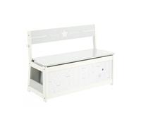Banc-coffre à jouets pour enfants en bois