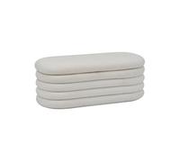 Banc coffre bouclette blanc Giulia