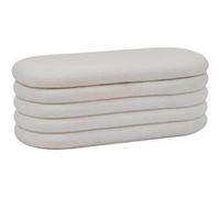 Banc coffre bouclette blanc Giulia Atmosphera Blanc G