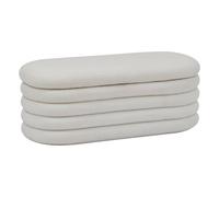 Banc Coffre Bouclette "Giulia" 110cm Blanc