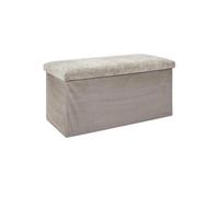 Banc Coffre de Rangement "Emilia" 76cm Taupe
