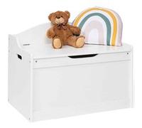 IDMarket Banc coffre de rangement enfant Mateo en bois blanc