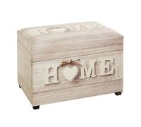 Banc Coffre de Rangement Home ""Timmy"" 58cm Beige