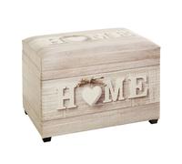 HAKU coffre de rangement motif, tissu synthétique aspect cuir, MDF - Dim.: L 58 cm x H 42 cm x P 39 cm, Style: Industrial