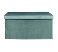 Banc & Coffre de Rangement - PARIS PRIX - Giulia - 77cm - Polyester - Bleu - Pliable