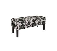Banc/Coffre De Rangement Renens, 95x36x44, Tissu Oir Multicolore