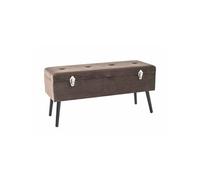 Banc & Coffre de Rangement "Valise" 106cm Taupe