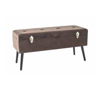 Banc & Coffre de Rangement "Valise" 106cm Taupe