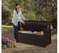 Banc Coffre KETER Terasse K234093 Graphite 132,7x63,5x89,5 CM