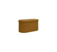 Banc Coffre Pliable Côtelé "Jules" 76cm Jaune