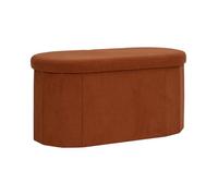 Banc Coffre Pliable Côtelé "Jules" 76cm Terracotta