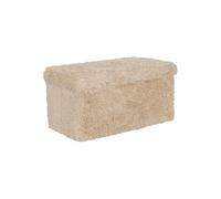 Banc Coffre Pliable Créateur d'intérieur Polyester 76x38x38 cm Beige