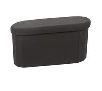 Home Deco Factory – Coffre banc pliable Pills M2 – 76x38x38 cm – Assise 38 cm – Noir