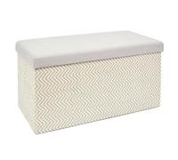 The home deco factory Coffre-banc pliable Tressé Gris