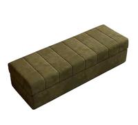 Banc Coffre Rangement Moderne - Banc D’entrée en Bois Massif, Bancs de Bout de Lit, Design Haut de Gamme, Petit Canapé, D’Organisation de la Maison(Green,43.3in/110cm)